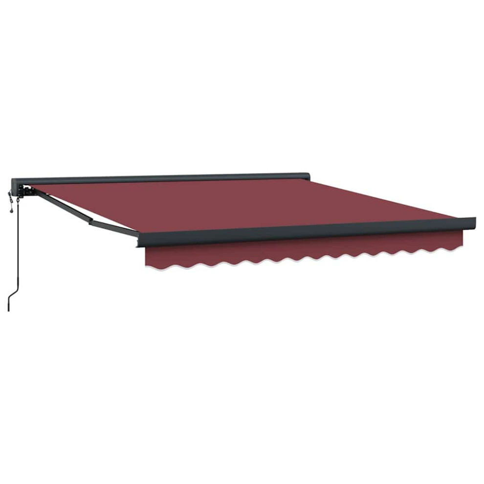 (burgundy, 300 x 250 cm) vidaXL Motorised Cassette Awning Retractable Awning Canopy Outdoor Awning