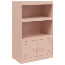 vidaXL Sideboard Hallway Storage Cupboard Side Cabinet Highboard Pink Steel