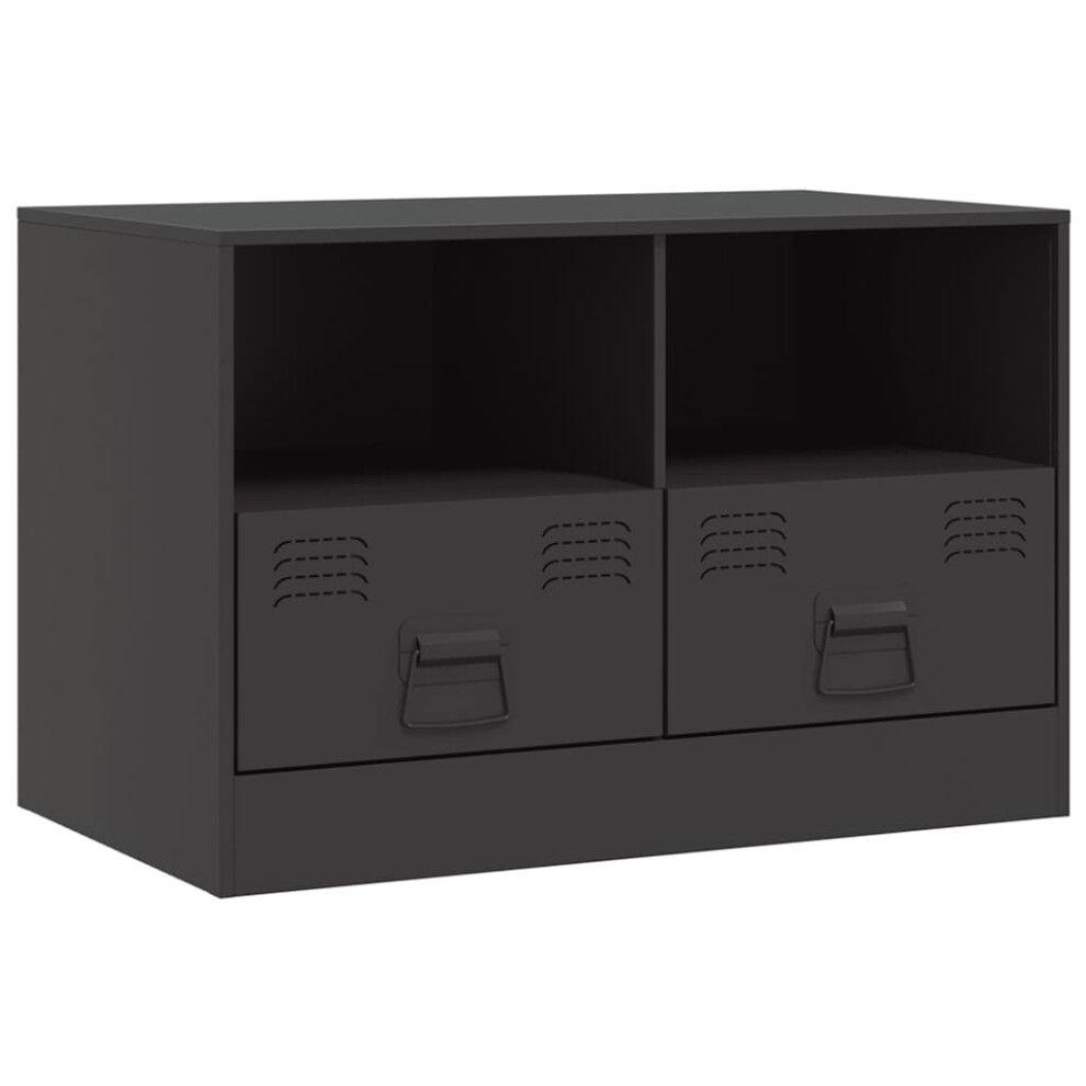 Vidaxl (Black, 1 Pcs) Tv Cabinet Tv Stand Tv Unit Entertainment Centre Mustard Yellow Steel