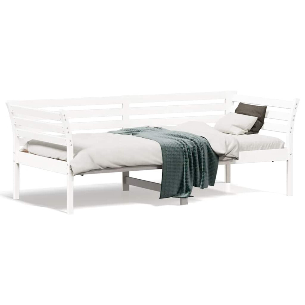 Vidaxl (, 75 X 190 Cm) Day Bed Sofa Bed Daybed Couch Guest Bed 80X200 Cm Solid Wood Pine White