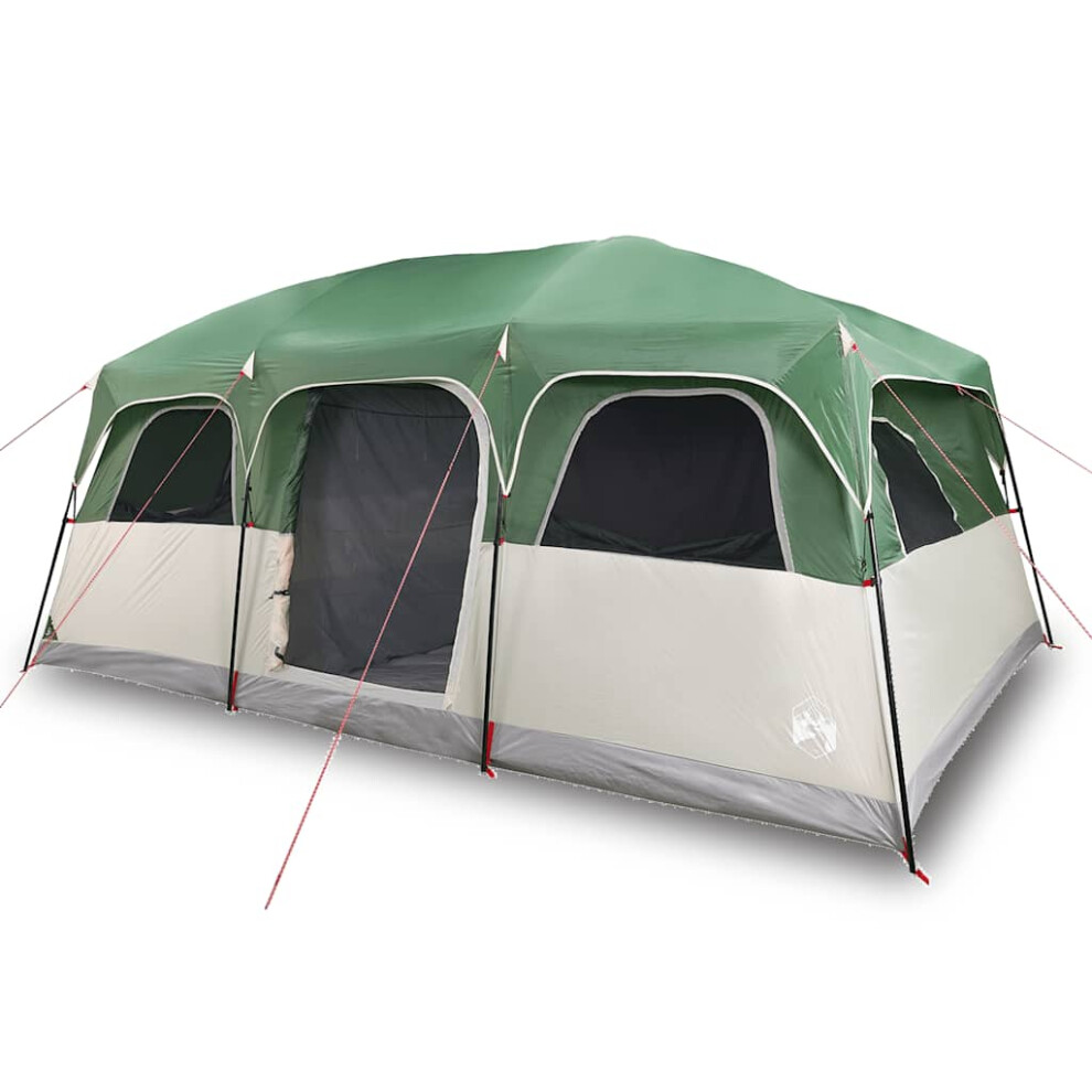 Vidaxl (Green) Family Tent Cabin 10-Person Camping Tent Lightweight Tent Waterproof