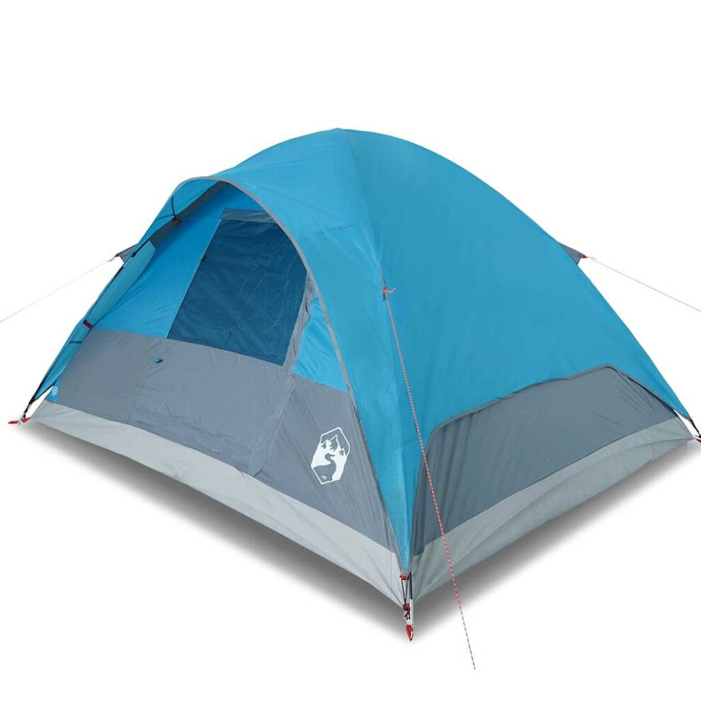 Vidaxl Family Tent Dome 6-Person Lightweight Camping Tent Blue Waterproof