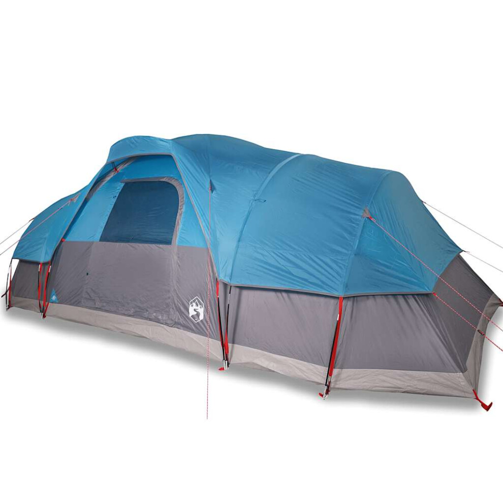 Vidaxl (Blue, 10-Person) Family Tent Dome Camping Tent Patio Hiking Lightweight Tent Waterproof
