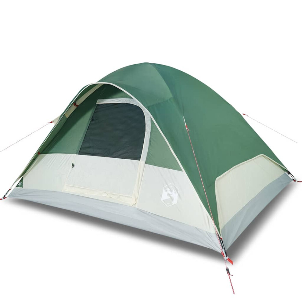 Vidaxl Family Tent Dome 6-Person Lightweight Camping Tent Green Waterproof