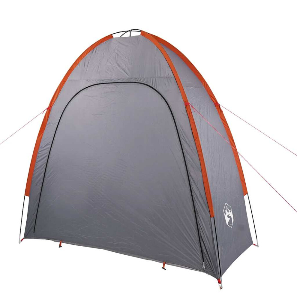 Vidaxl (Grey And Orange, 198 X 85 X 186 Cm) Storage Tent Outdoor Lightweight Tent Bike Utility Tent Waterproof