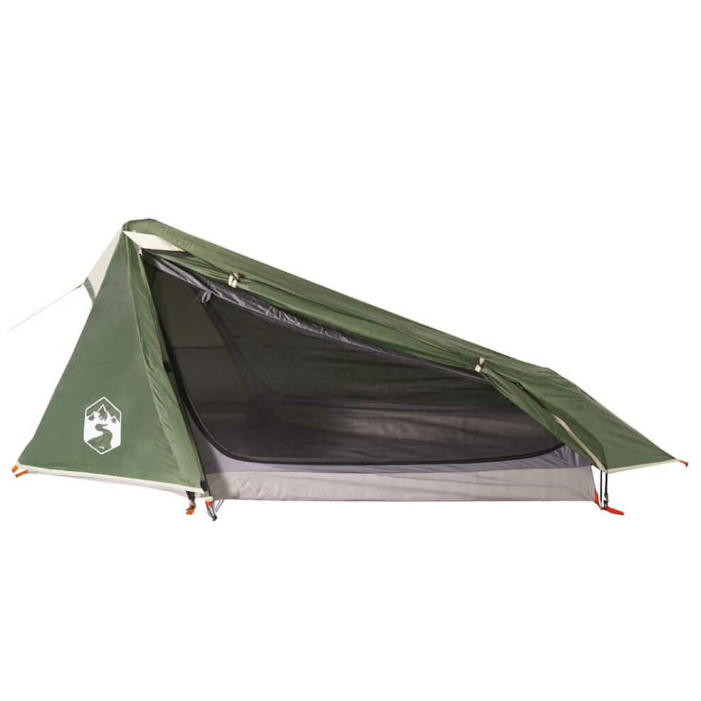 Vidaxl (Green) Camping Tent Tunnel 1-Person Patio Dome Tent Blackout Fabric Waterproof