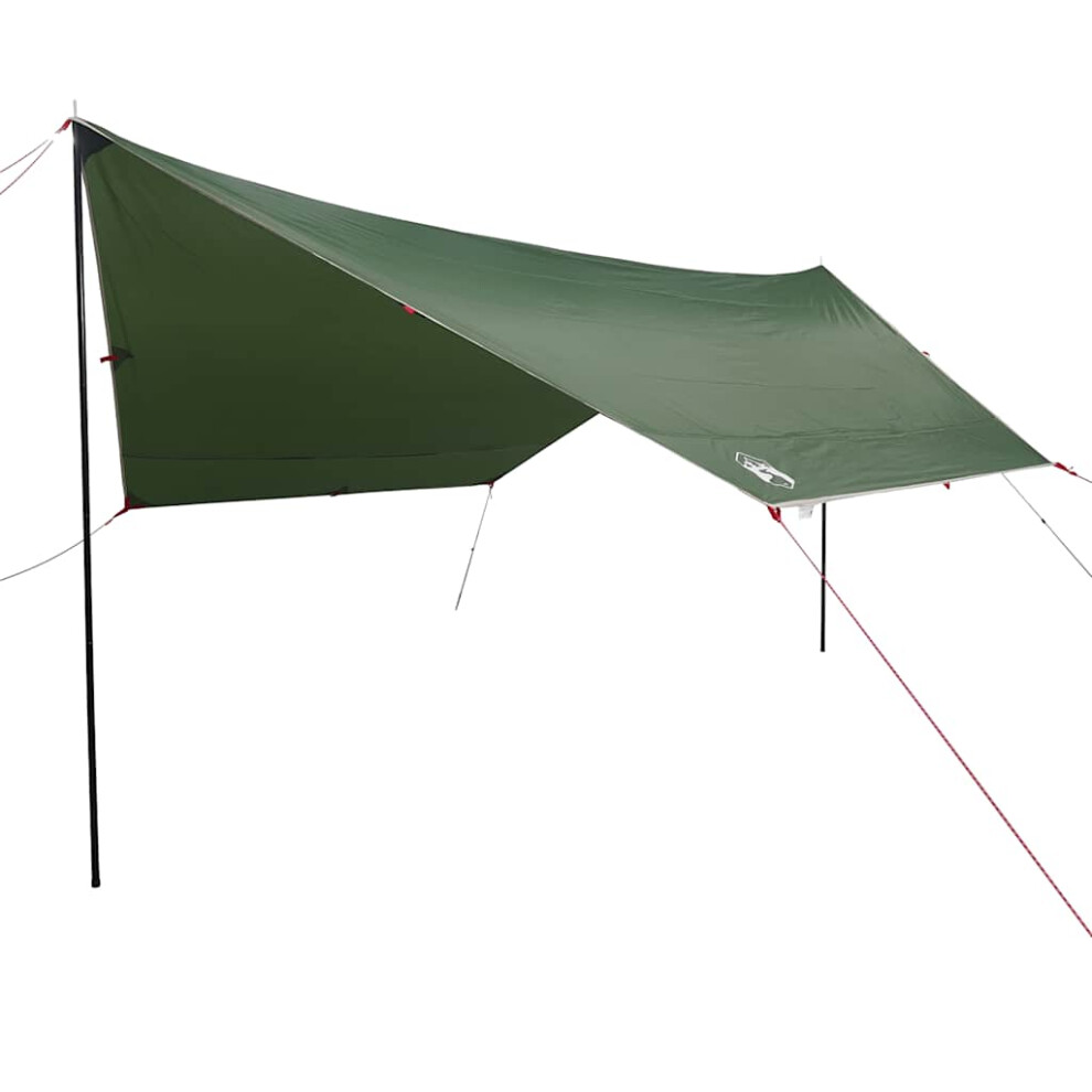Vidaxl (Green, Taffeta) Camping Tarp Tarpaulin Shelter Outdoor Sunshade Tent Tarp Waterproof