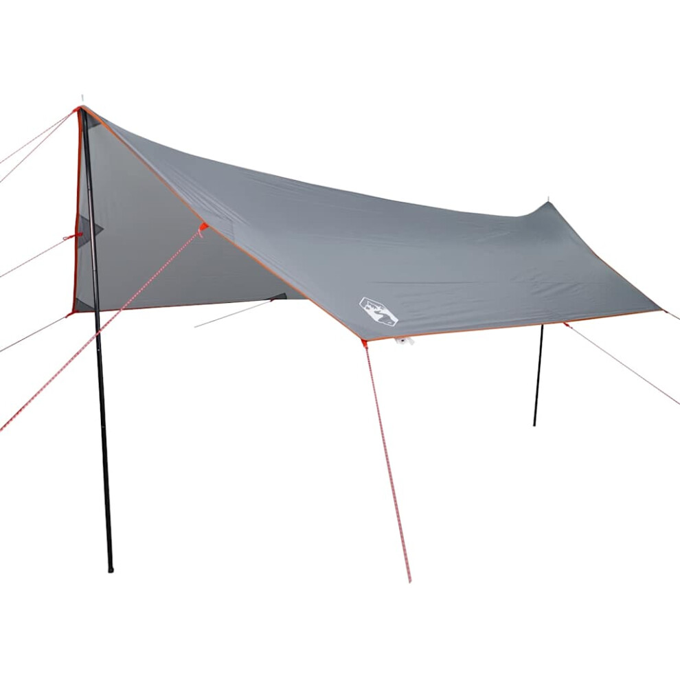 Vidaxl (Grey And Orange, Taffeta) Camping Tarp Outdoor Patio Tarpaulin Shelter Sunshade Green Waterproof