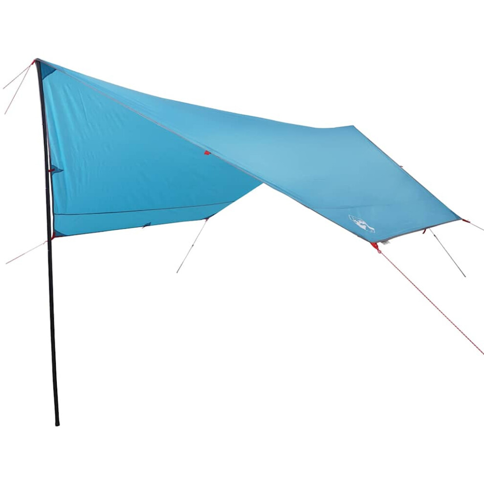 Vidaxl (Blue, Oxford) Camping Tarp Tarpaulin Shelter Outdoor Sunshade Tent Tarp Waterproof