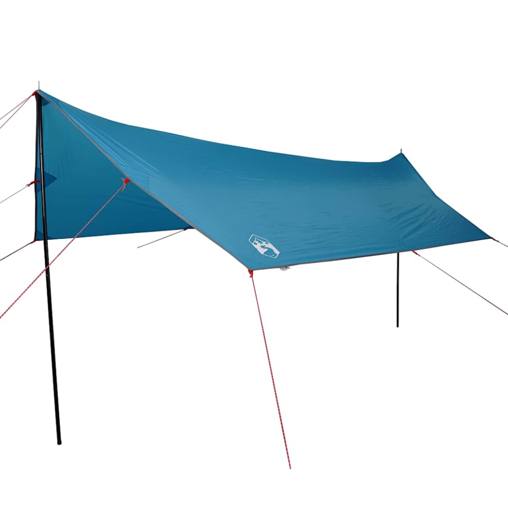 Vidaxl (Blue, Taffeta) Camping Tarp Outdoor Patio Tarpaulin Shelter Sunshade Green Waterproof