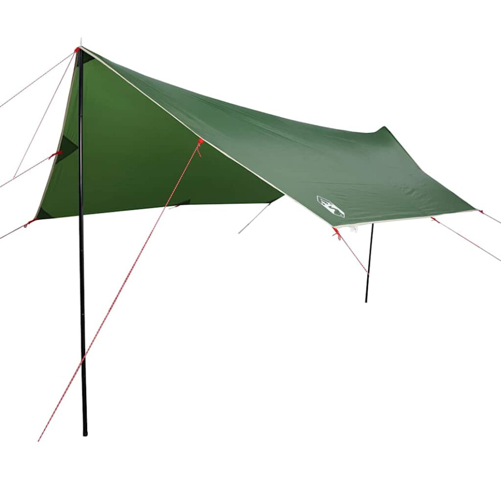 (green, taffeta) vidaXL Camping Tarp Outdoor Patio Tarpaulin Shelter Sunshade Green Waterproof