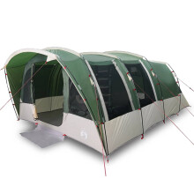 vidaXL Family Tent Tunnel 8-Person Lightweight Dome Tent Green Waterproof
