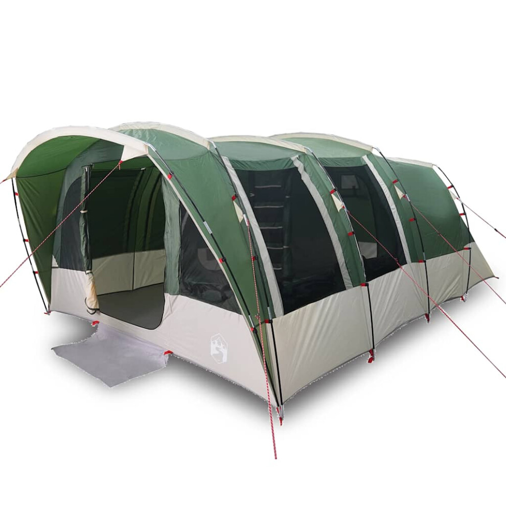 Vidaxl Family Tent Tunnel 8-Person Lightweight Dome Tent Green Waterproof