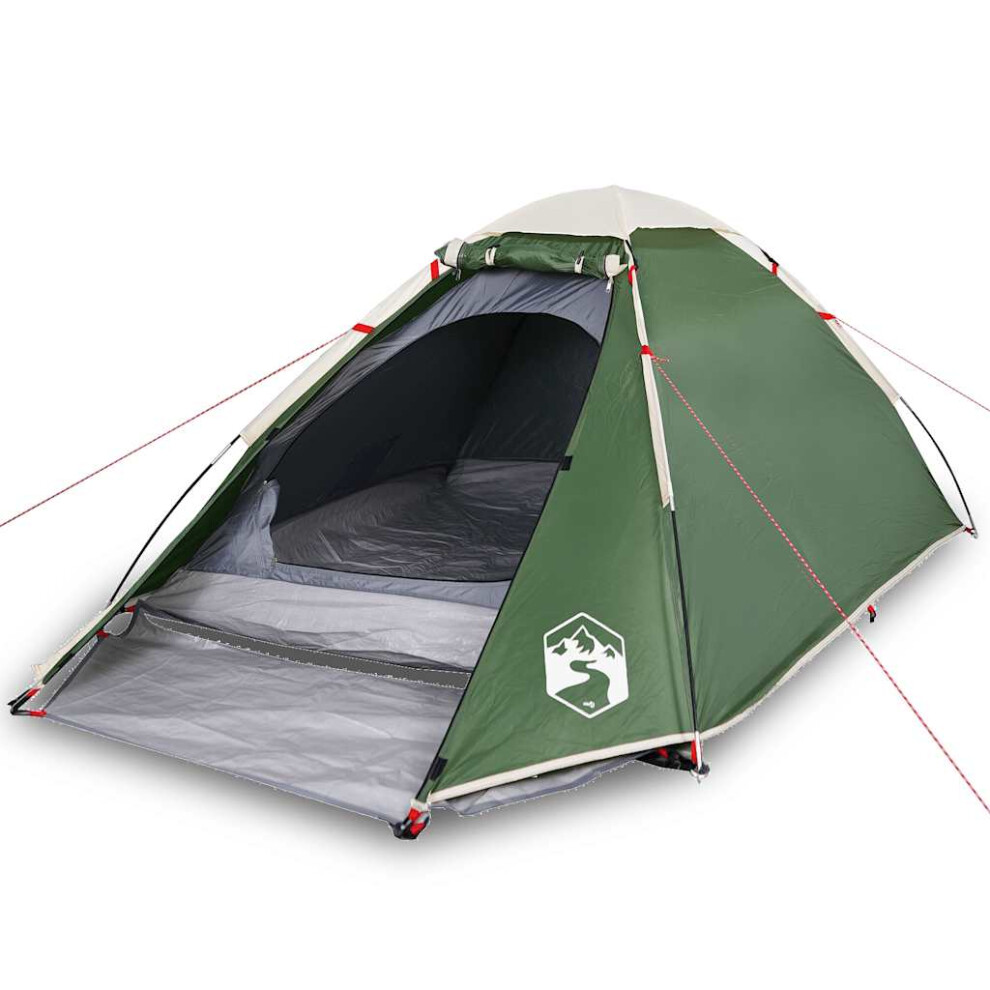 Vidaxl Camping Tent Dome 4-Person Lightweight Tent Dome Tent Green Waterproof