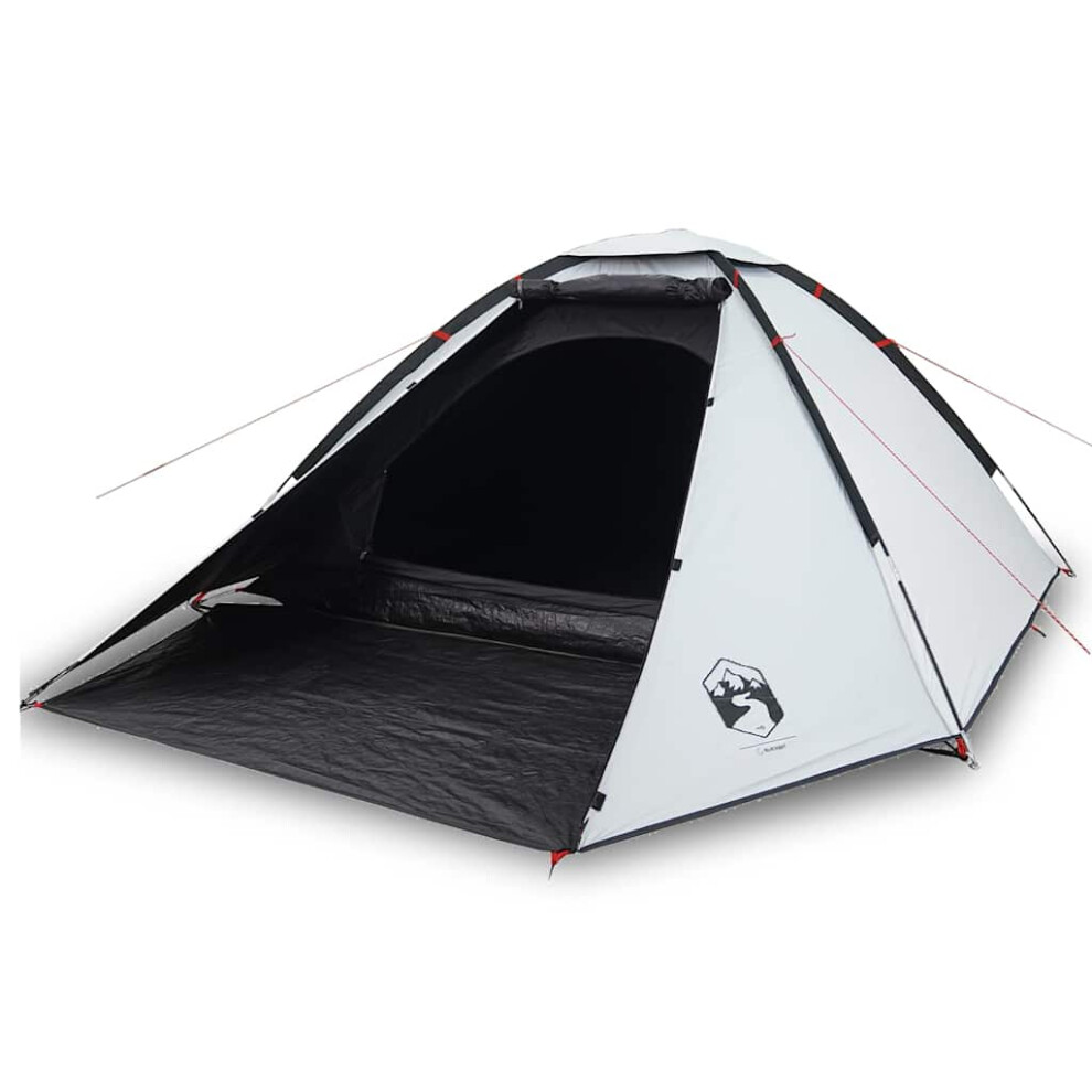 Vidaxl (White Blackout, 4-Person) Camping Tent Dome 4-Person Lightweight Tent Patio Dome Tent Waterproof