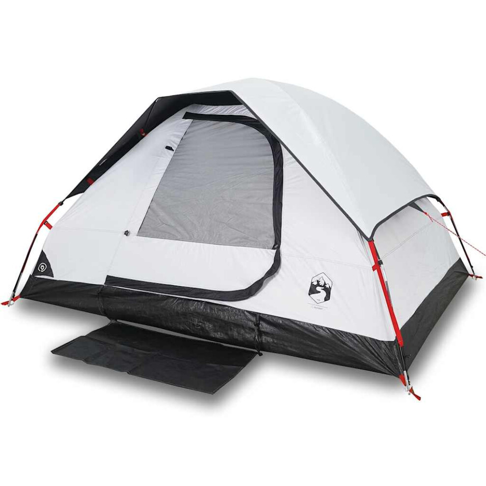 Vidaxl (White Blackout, 6-Person) Family Tent Dome 6-Person Outdoor Lightweight Camping Tent Waterproof