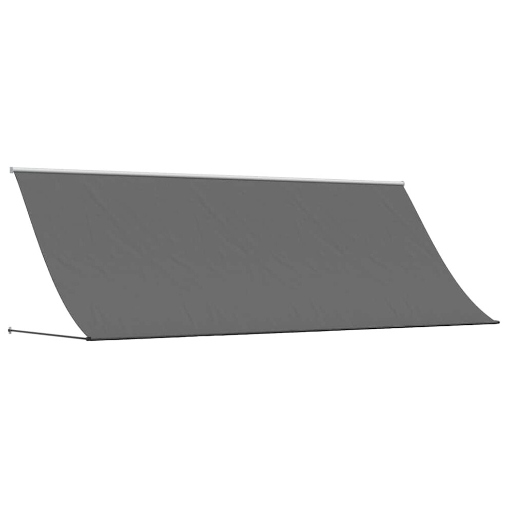 Vidaxl Retractable Awning Privacy Screen Anthracite 350X150 Cm Fabric & Steel