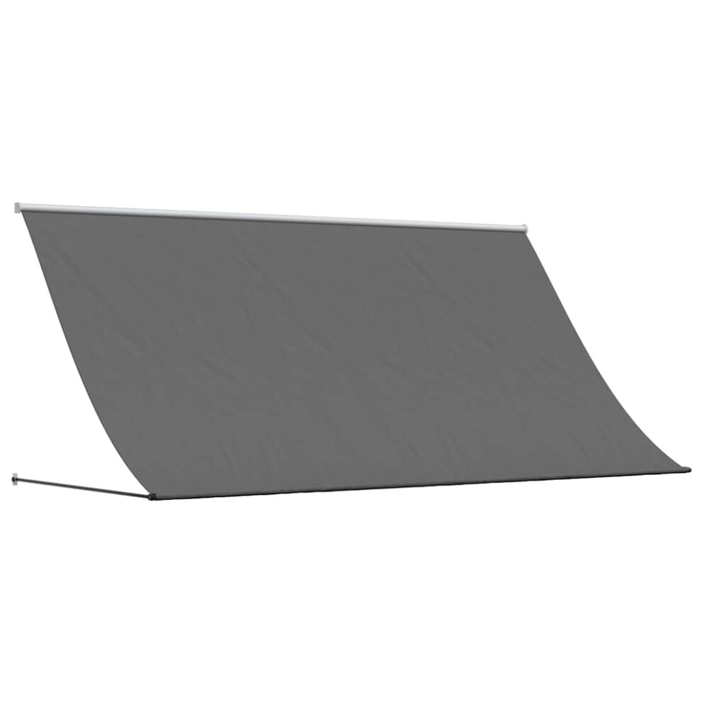 Vidaxl Retractable Awning Privacy Screen Anthracite 300X150 Cm Fabric & Steel
