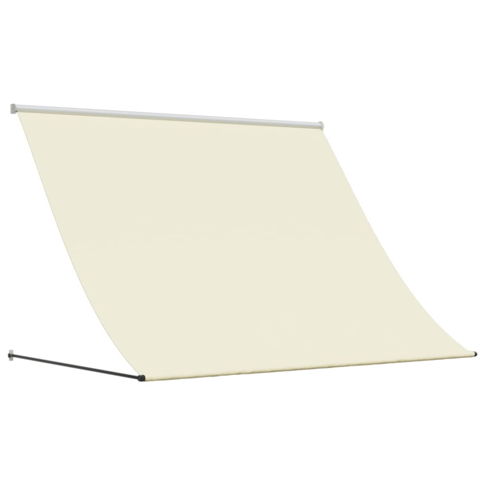 Vidaxl Retractable Awning Privacy Screen Cream 200X150 Cm Fabric And Steel
