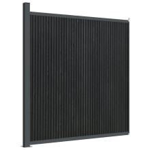 vidaXL Zaunelement Grau 173x186 cm WPC