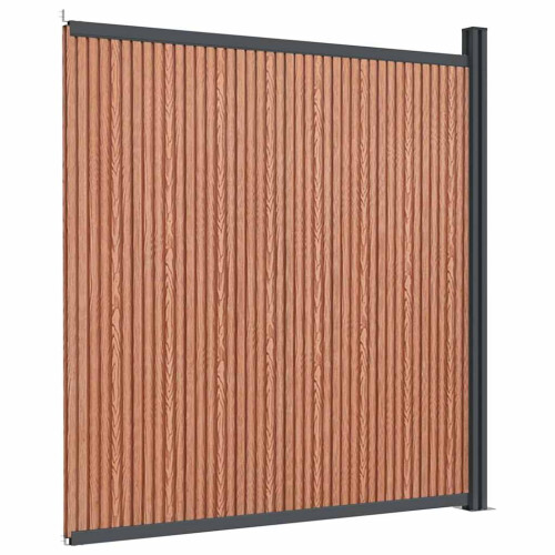VidaXL vidaXL Zaunelement Braun 173x186 cm WPC