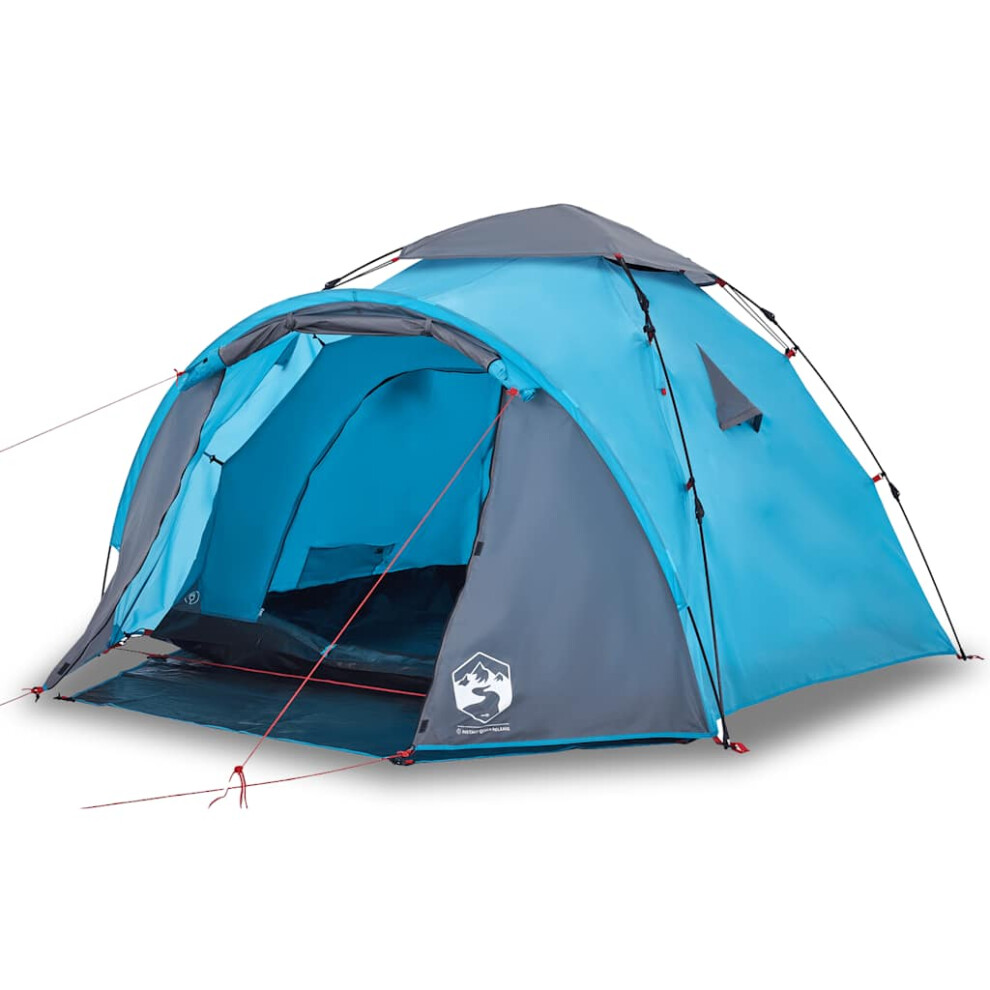 (Blue) vidaXL Camping Tent Dome 3-Person Lightweight Dome Tent Green Quick Release-image-OPC-PDY2BNF-NEW
