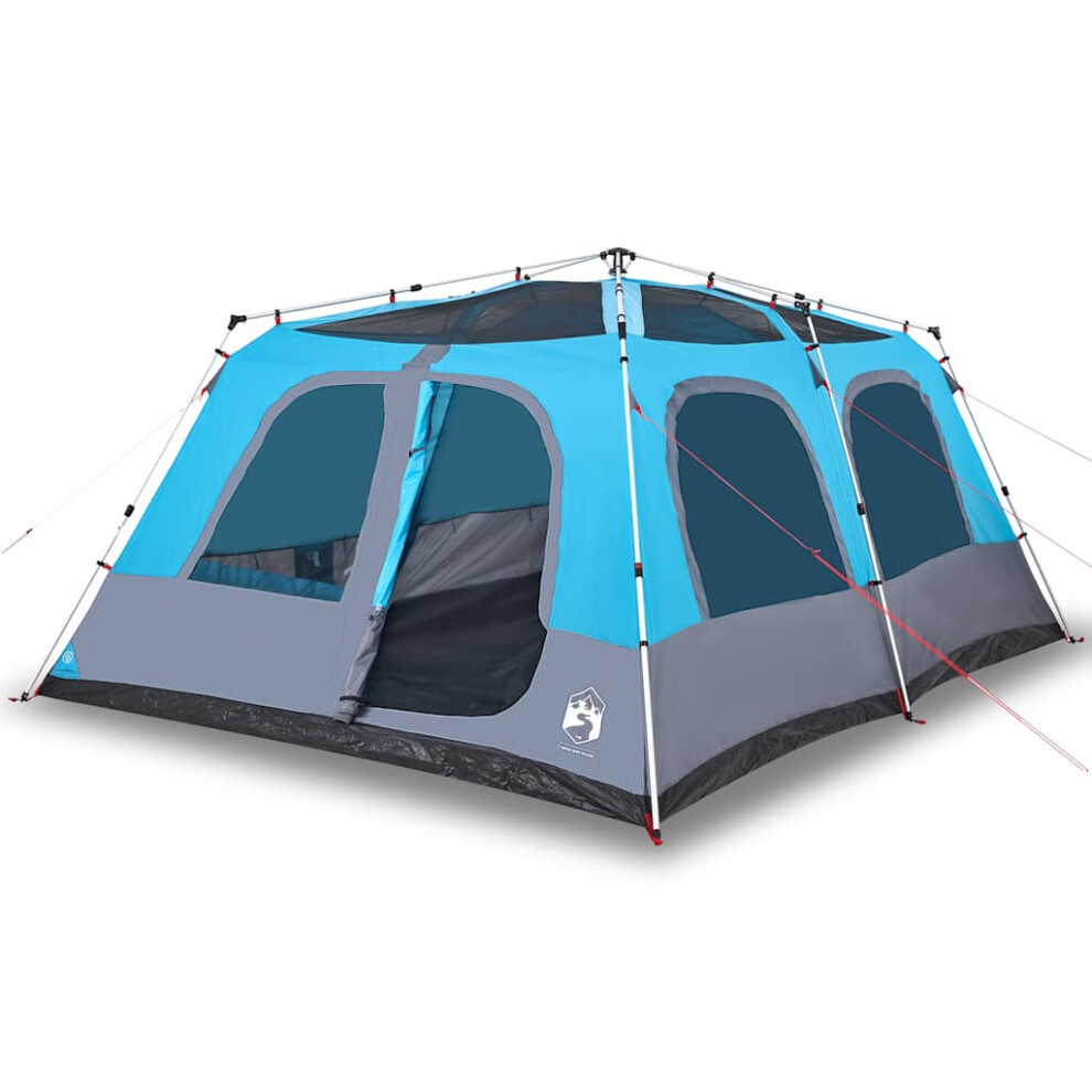 Vidaxl (Blue) Family Tent Dome 10-Person Lightweight Tent Camping Tent Quick Release