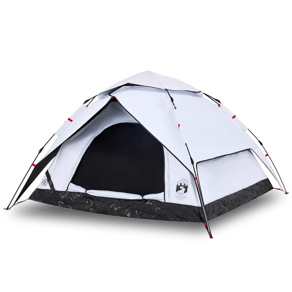 Vidaxl ( Blackout, 250 X 250 X 155 Cm) Camping Tent Dome Tent Lightweight Tent Blackout Fabric Quick Release White