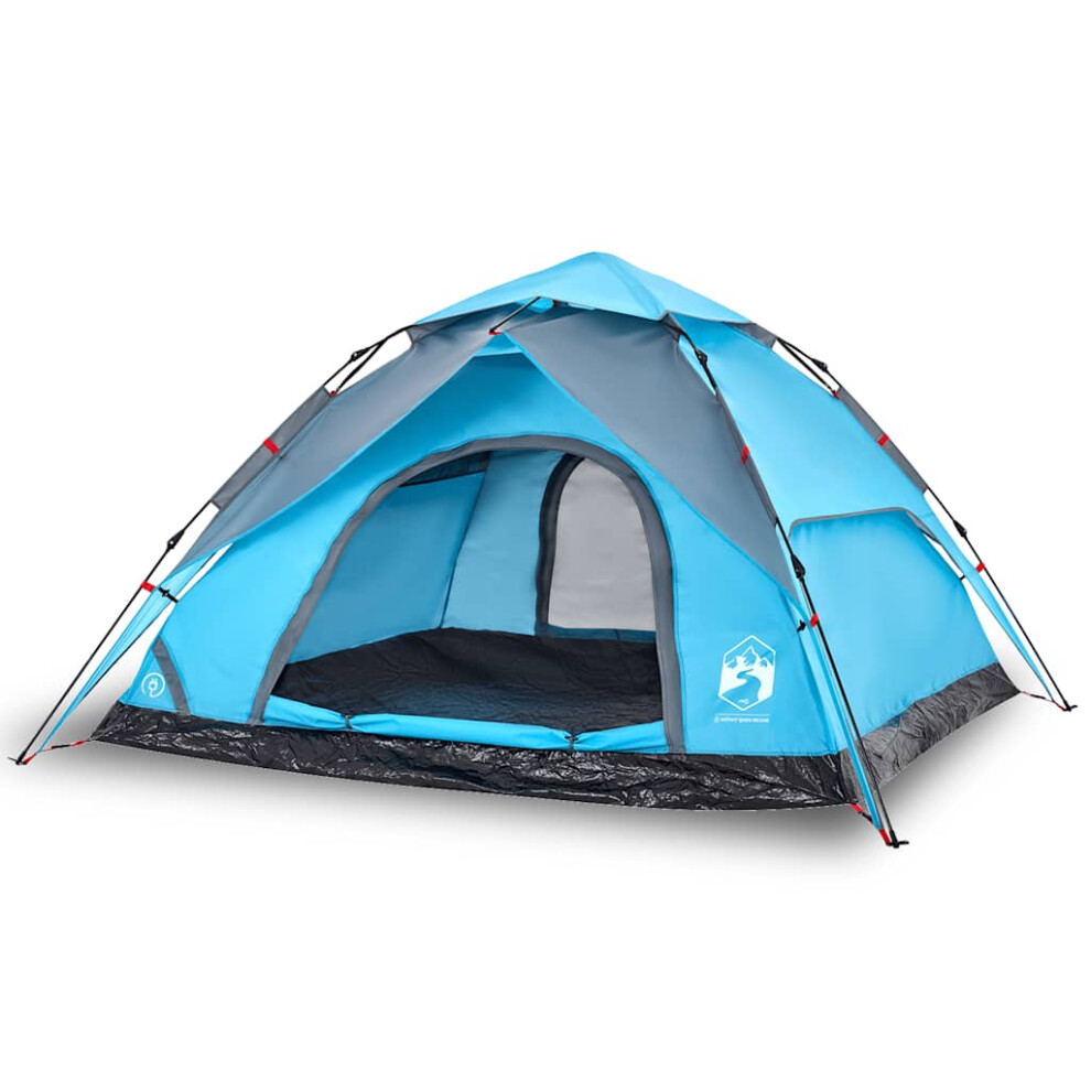 Vidaxl (, 250 X 250 X 155 Cm) Camping Tent Dome Tent Lightweight Tent Blackout Fabric Quick Release Blue