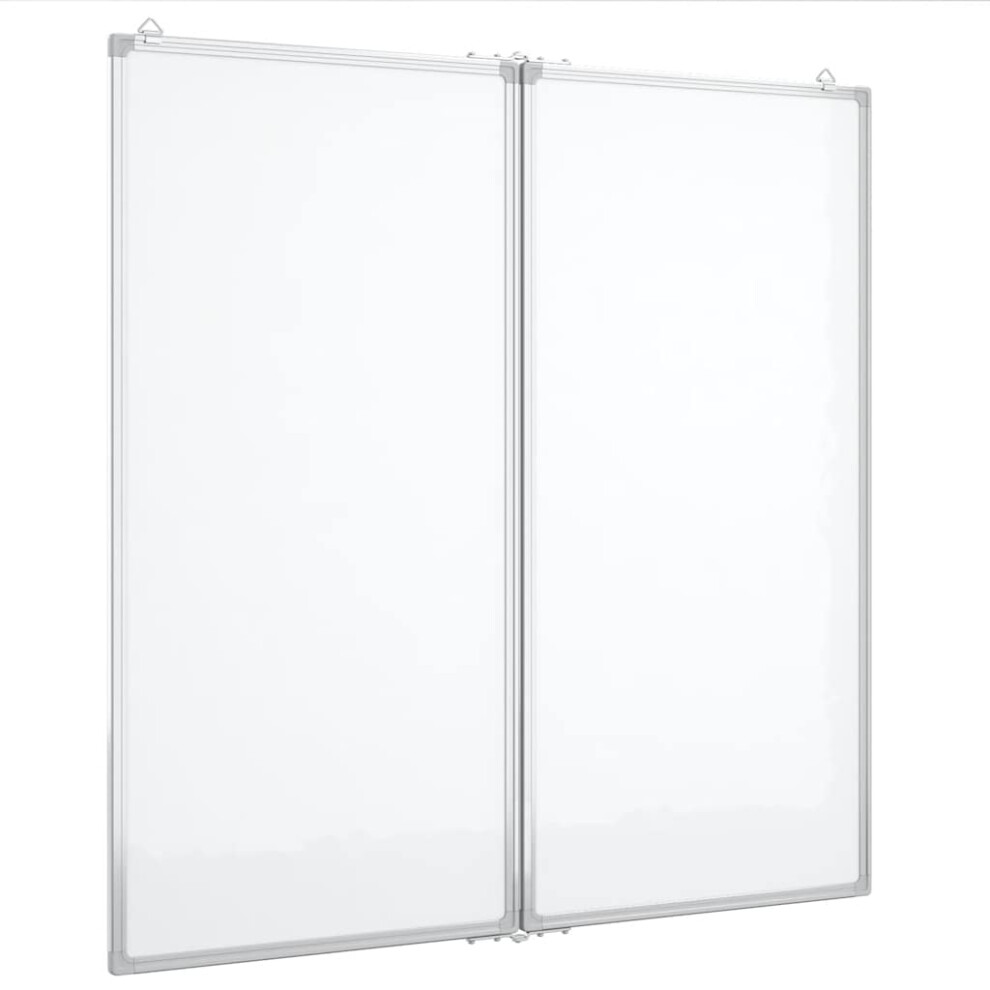 Vidaxl (80 X 80 X 1.7 Cm) Magnetic Whiteboard Foldable Writing Dry Erase White Board Aluminium