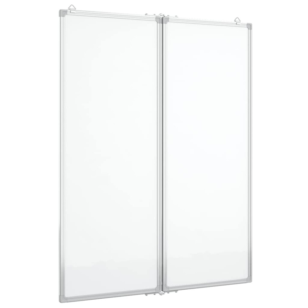 Vidaxl (80 X 100 X 1.7 Cm) Magnetic Whiteboard Foldable Writing Dry Erase White Board Aluminium