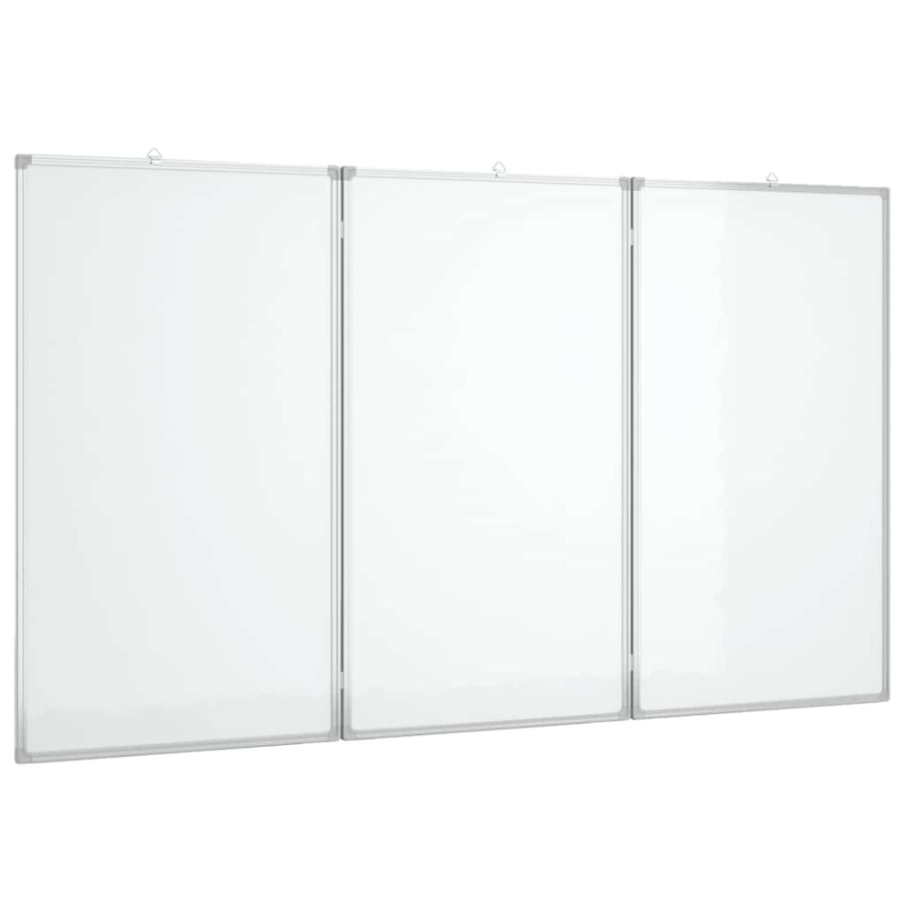Vidaxl (180 X 80 X 1.7 Cm) Magnetic Whiteboard Foldable Writing Dry Erase White Board Aluminium