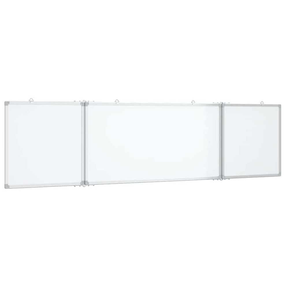 Vidaxl (160 X 40 X 1.7 Cm) Magnetic Whiteboard Foldable Writing Dry Erase White Board Aluminium