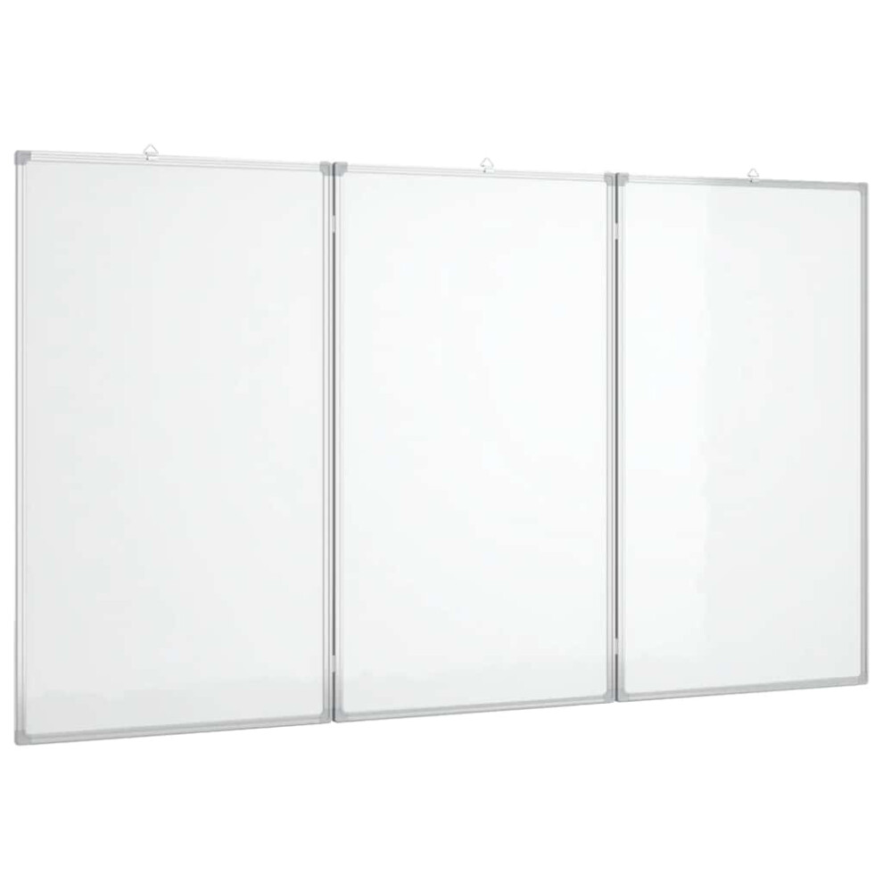 Vidaxl (120 X 80 X 1.7 Cm) Magnetic Whiteboard Foldable Writing Dry Erase White Board Aluminium