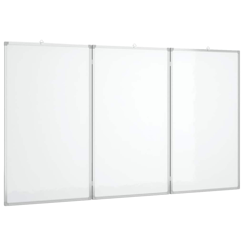 Vidaxl (150 X 80 X 1.7 Cm) Magnetic Whiteboard Foldable Writing Dry Erase White Board Aluminium