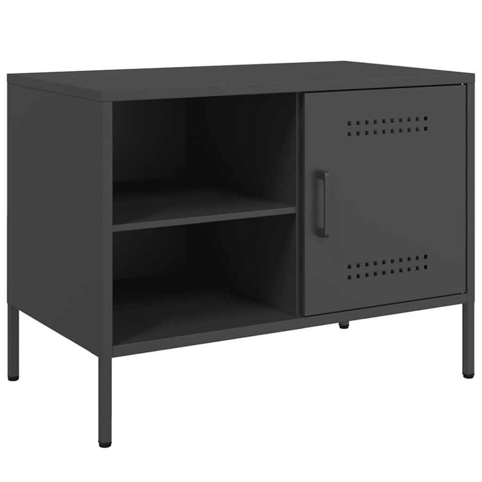 Vidaxl (Black, 1 Pcs) Tv Cabinet Tv Stand Tv Unit Entertainment Centre Media Unit Pink Steel