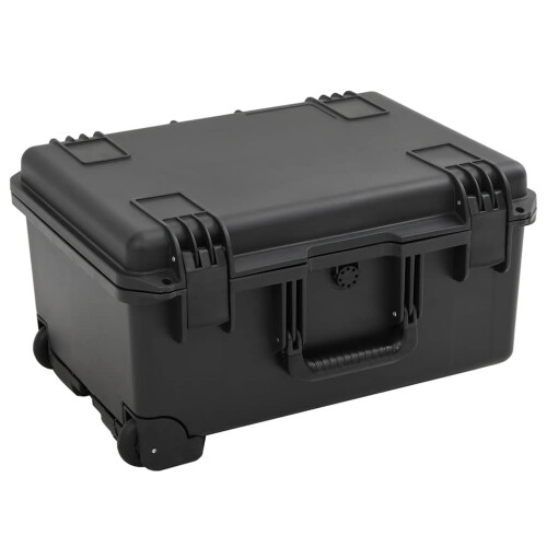 VidaXL vidaXL Portable Flight Case Portable Protective Case Hard Camera Case Black PP