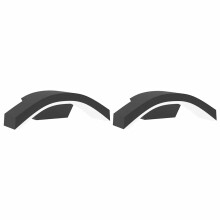 (black, 2 pcs/ without sensor) vidaXL Outdoor LED Wall Lights with Sensors 2 pcs Black Die-cast Aluminium