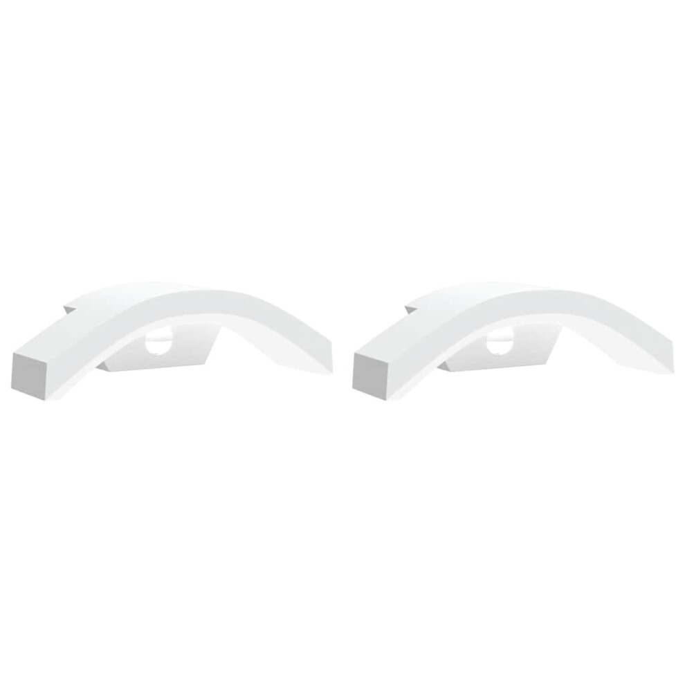 (white, 2 pcs/ with sensor) vidaXL Outdoor LED Wall Lights with Sensors 2 pcs Black Die-cast Aluminium