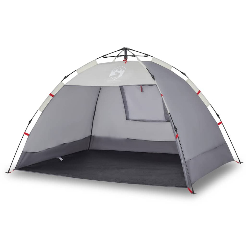 Vidaxl Beach Tent 2-Person Lightweight Tent Grey Quick Release Waterproof