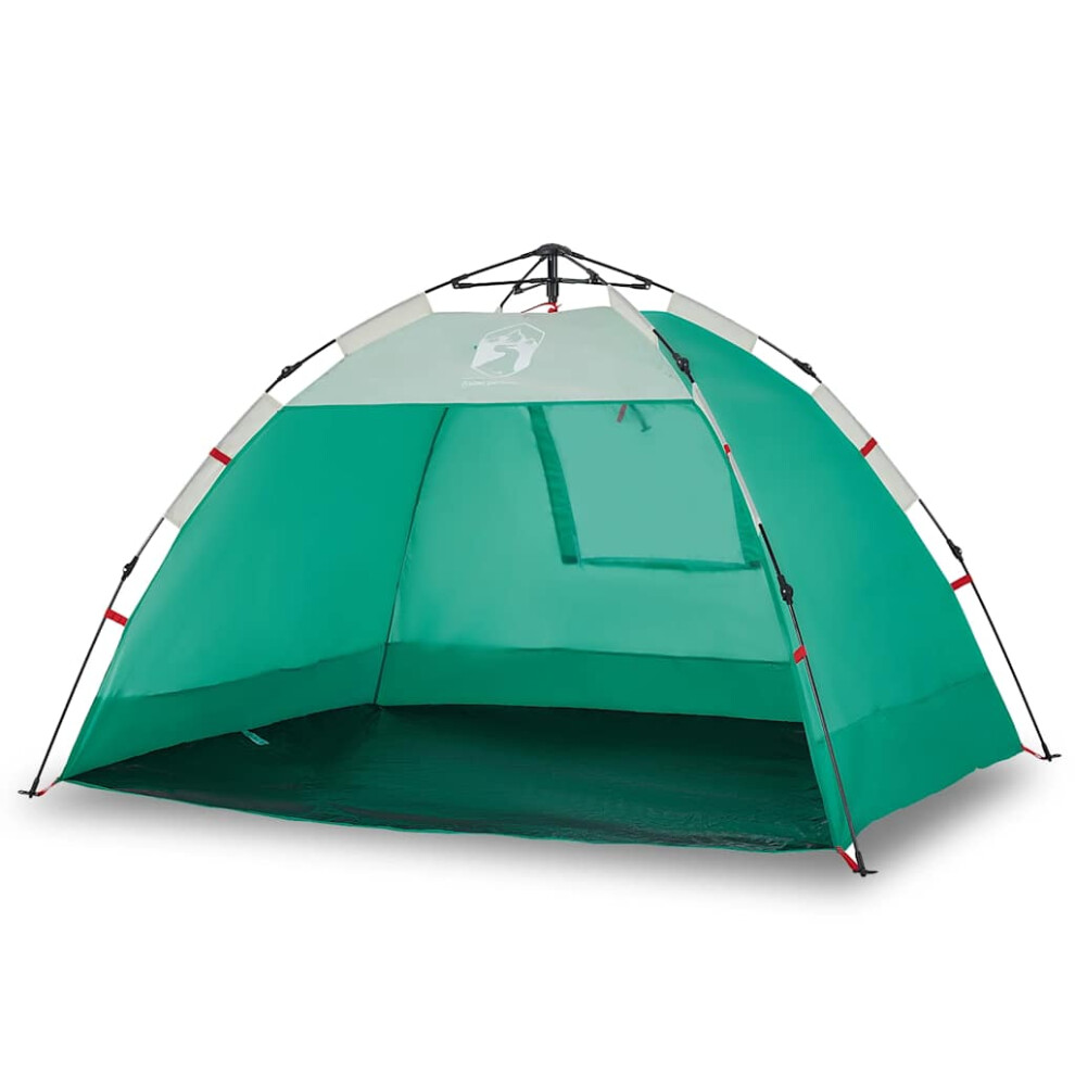 Vidaxl Beach Tent 2-Person Camping Tent Sea Green Quick Release Waterproof