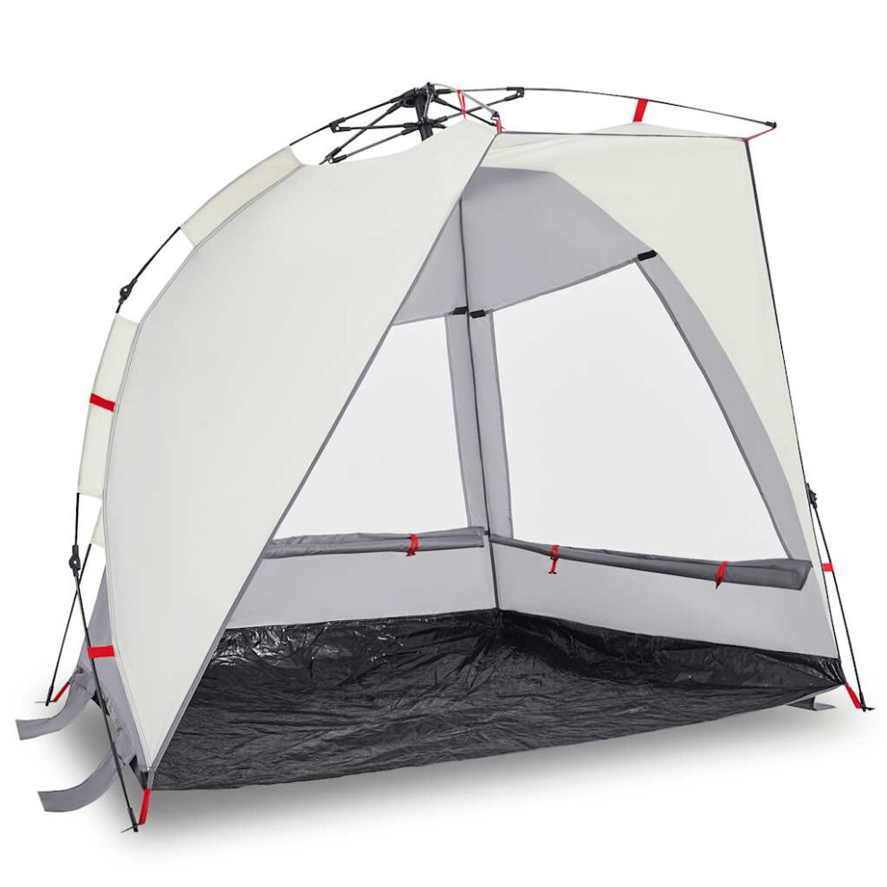 Vidaxl Beach Tent 2-Person Lightweight Tent Grey Quick Release Waterproof