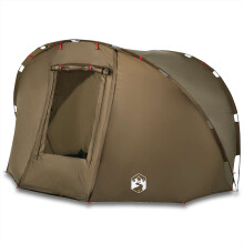 (Olive green) vidaXL Fishing Tent 5-Person Lightweight Tent Camping Tent Olive Waterproof