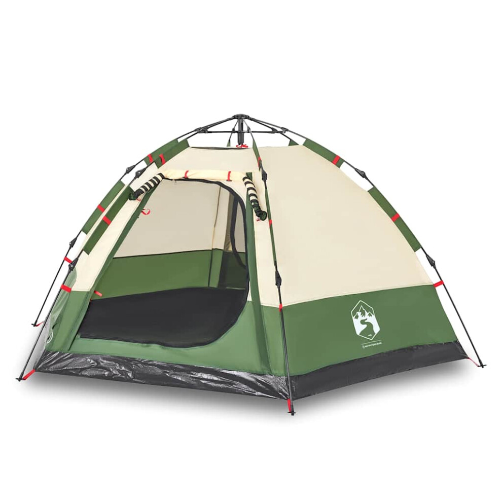 Vidaxl (Green, 273 X 273 X 129 Cm) Camping Tent Cabin 4-Person Lightweight Dome Tent Blue Quick Release
