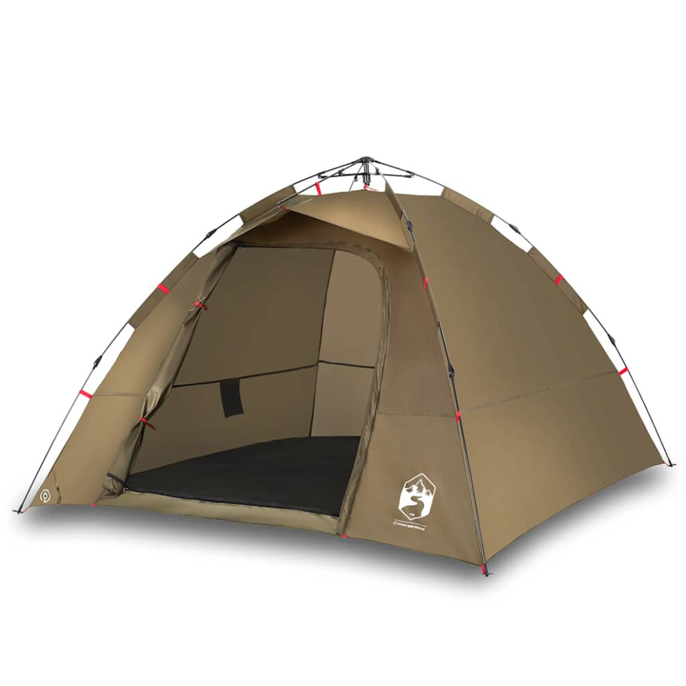 Vidaxl (Olive Green) Fishing Tent 4-Person Lightweight Camping Tent Camouflage Quick Release