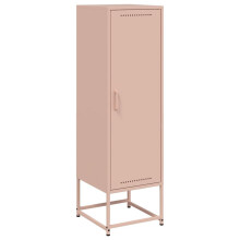 (pink) vidaXL Highboard Sideboard Side Cabinet Storage Organiser Cupboard Black Steel