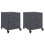 VidaXL vidaXL Bedside Cabinets Nightstand Bed Table Side Table 2 pcs Anthracite Steel 1