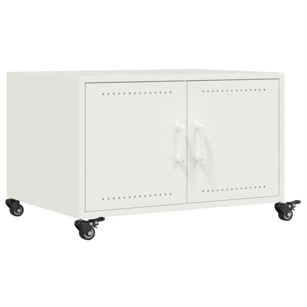 Vidaxl Coffee Table Hallway Tea Centre End Table Accent Side Table White Steel