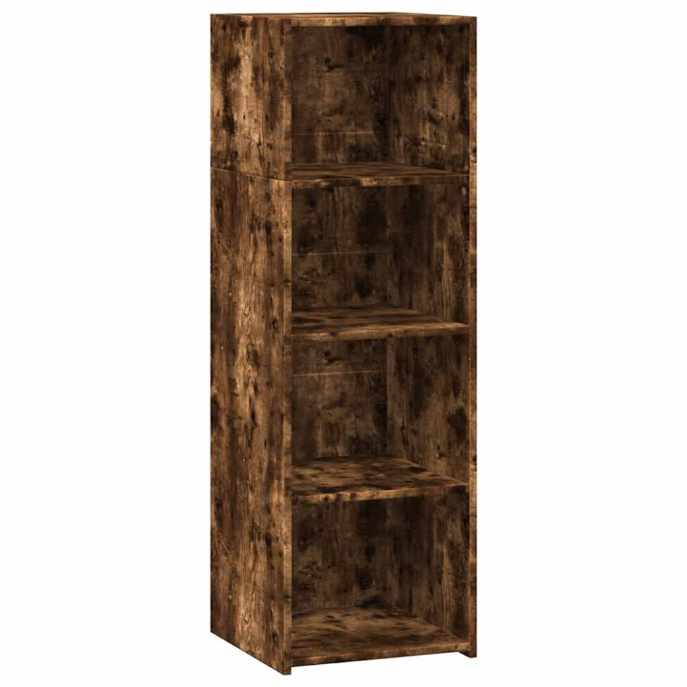 Vidaxl (Smoked Oak) Highboard Sideboard Side Cabinet Cupboard Concrete Grey Engineered Wood