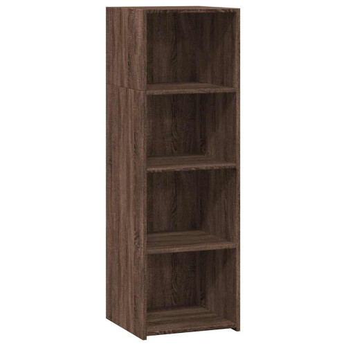 VidaXL (brown oak) vidaXL Highboard Sideboard Side Cabinet Cupboard Concrete Grey Engineered Wood